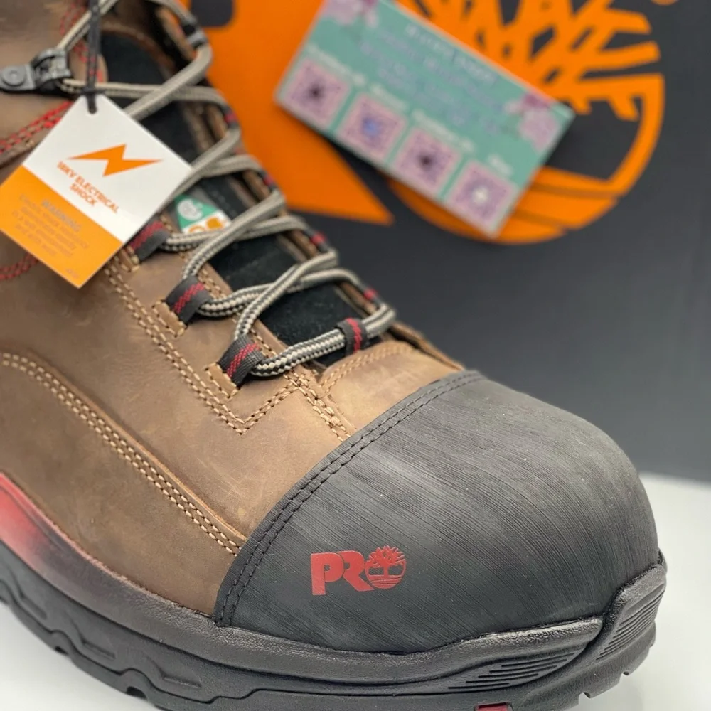 TIMBERLAND PRO 6” BOSSHOG COMPOSITE SAFETY TOE WATERPROOF LEATHER BOOT‎